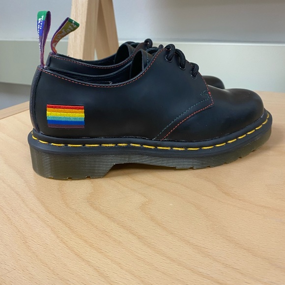 Doc Martens 1461 Pride Smooth Leather Oxford Shoes - Picture 3 of 4